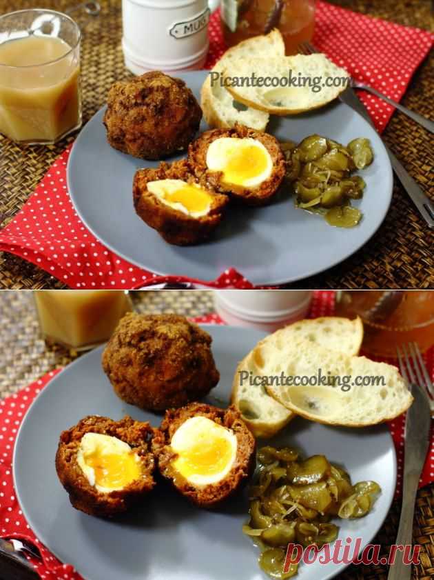 Яйца по-шотландски с чоризо (Chorizo Scotch Eggs) | Picantecooking