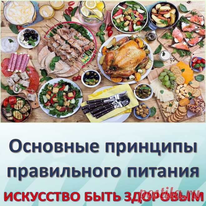 Основные принципы правильного питания.
Основные принципы правильного питания 1.
- Суточный рацион должен содержать достаточное количество белков, жиров, углеводов, витаминов, минеральных веществ. Количество белка в рационе должно соответствовать физиологической норме – 1-1,5 г на 1кг веса. Животный белок должен составлять не менее 60% от суточного количества белка (обязательно присутствие в рационе постного мяса, рыбы, яиц, молока и кисломолочных продуктов).
- Оптимальное количество жиров –