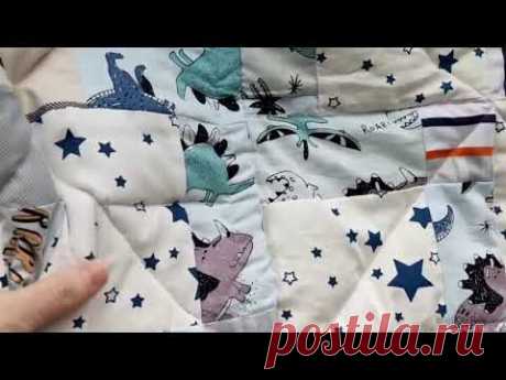 #ЛОСКУТНОЕ_ПОКРЫВАЛО на синтепоне № 4 как я шила