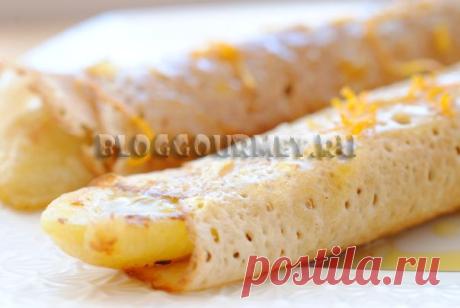 Крепы с бананами и апельсиновым соусом | Кулинарный блог Просто и Вкусно