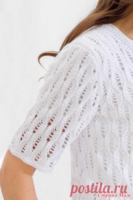 Летний белый пуловер - Страна Мам