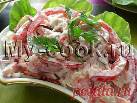 Салат с ветчиной, мясом и овощами - 8 Августа 2013 - Готовим дома. Кулинария. Рецепты. Салаты.