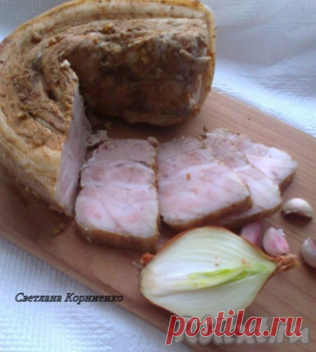 Грудинка по-домашнему (вареная)