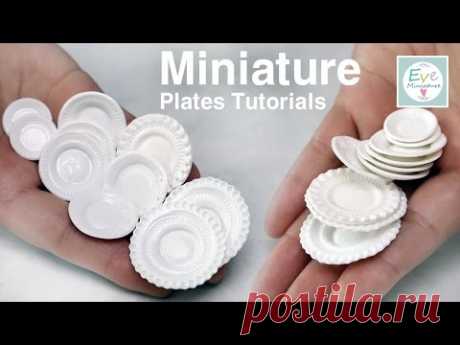 미니어쳐 그릇 만들기 (Up) Miniature plates tutorials