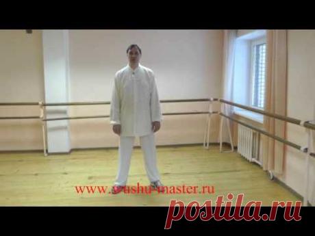 Тайцзицюань. Урок 1 Изучение 48ф. Тайцзи Hunyuan Tai Chi 48 Forms 1 Lesson Taiji qigong