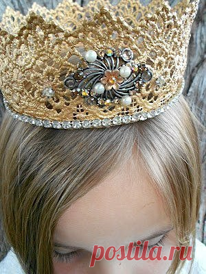 Вязаная корона без вязания