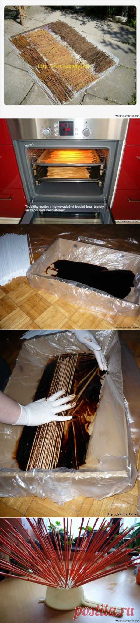 ПЛЕТЕНИЕ ИЗ ГАЗЕТ. ЧЕМ КРАСИТЬ ТРУБОЧКИ