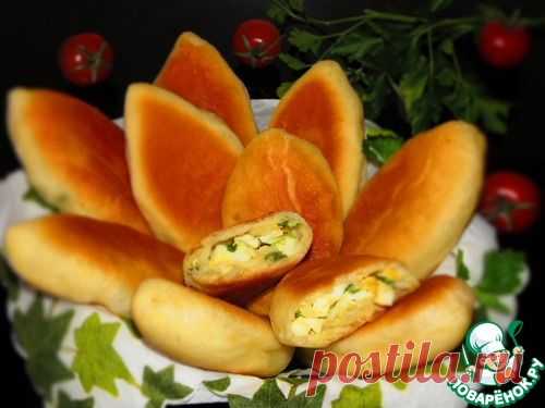 Бабушкины пирожки с рисом, луком и яйцом - кулинарный рецепт