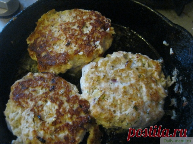 Котлеты куриные с кабачками диетические