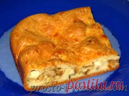 Пирог с капустой заливной. Пошаговый рецепт с фото. | Просто и вкусно
