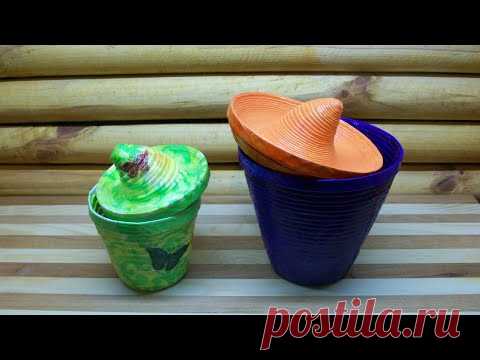 Мало Кто Знает, Как Легко Сделать Прочную Коробочку-шляпку, Шкатулку из Бросовых Материалов