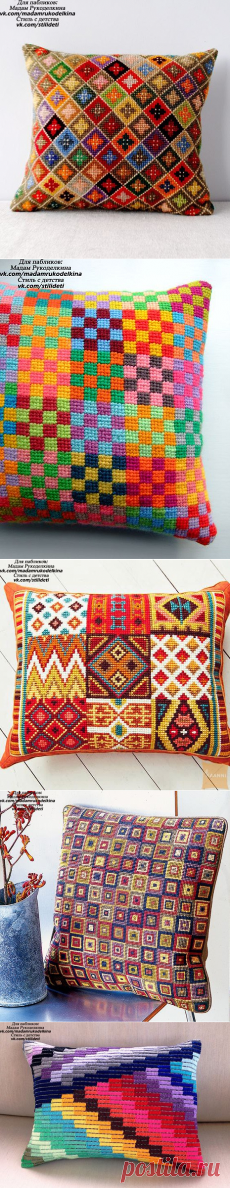 Мадам Рукоделкина - идеи и образы для рукоделия.Утилизируем остатки ниток мулине.Вышиваем подушки и панно. Идеи для вдохновения