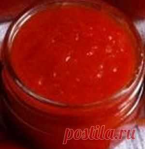 Острый соус из калины и перца
