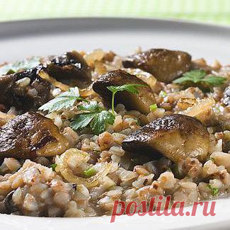 Гречневое ризотто с грибами, второе блюдо. Пошаговый рецепт с фото на Gastronom.ru