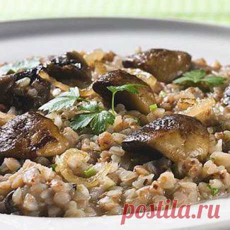 Гречневое ризотто с грибами, второе блюдо. Пошаговый рецепт с фото на Gastronom.ru