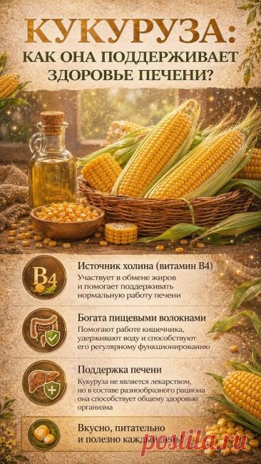 Кукуруза: как она поддерживает здоровье печени