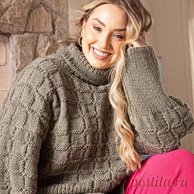 Осенний плюс-сайз: 7 моделей спицами от 50 до 56 размера