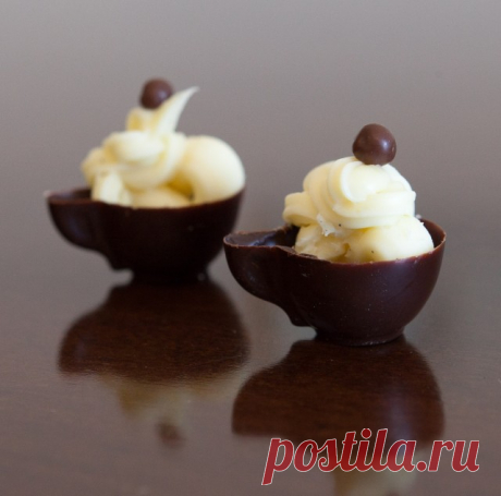 Шоколадные конфеты - Чашечка с ванильным ганашем - Коллекция Рецептов — LiveJournal