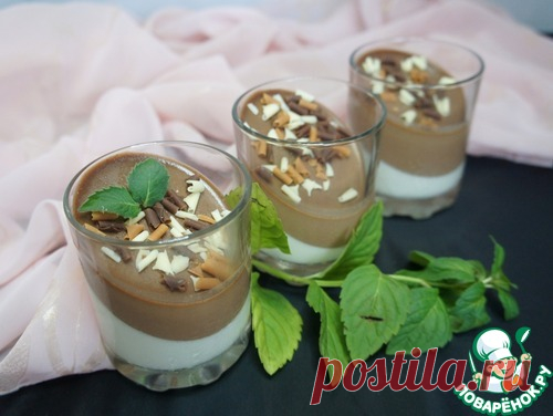 Сливочно-шоколадная панна-котта – кулинарный рецепт