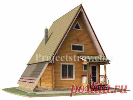 Проект бани из профилированного бруса с чердачокм / Блог им. projectstroy / Архимир
