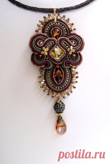 (23) Soutache Pendant | Soutache Jewelry