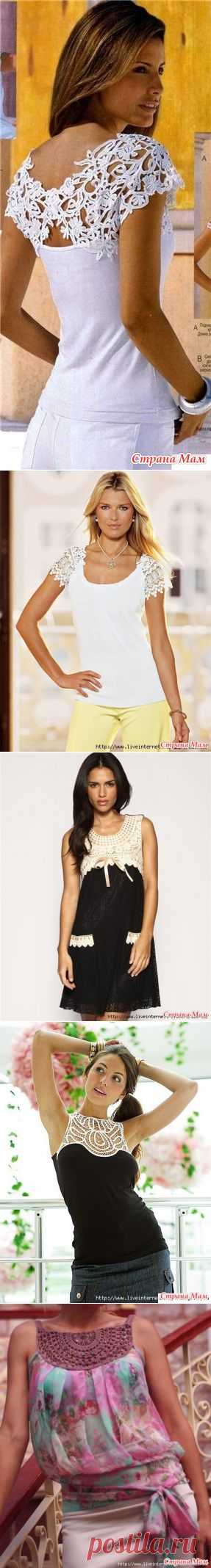 Комбинированные модели: ткань + крючок. - Все в ажуре... (вязание крючком) - Страна Мам