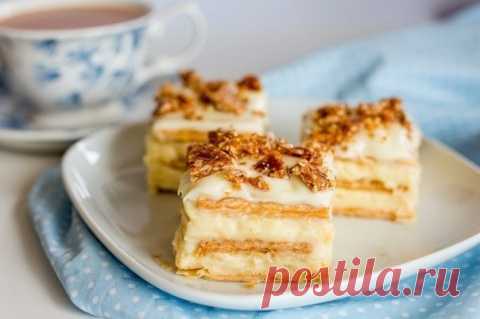 Торт из печенья с изумительно нежным и вкусным творожным кремом