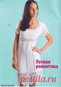Платье «Цветение» вязание крючком — Мир вязания и рукоделия