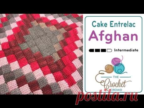How to Crochet Entrelac Afghan: Caron Cakes