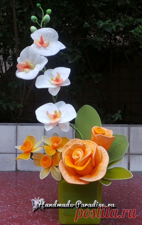 Орхидея Фаленопсис из капрона. Мастер-класс