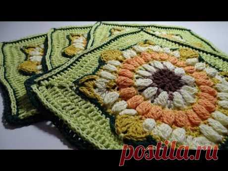 Crochet Blanket - Eve's Sunflowers Part 4