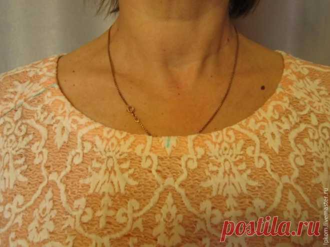 Косая бейка в роли обтачки