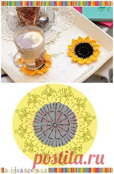 Sottobicchiere girasole