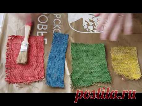 Так еще не делали шкатулку и не красили мешковину. Супер способ. DIY/рукоделие
