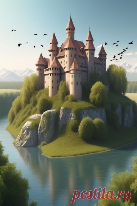 Замок на острове