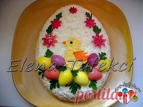 Салат &quot;Пасхальный цыпленок&quot; (МК от Елены) » Арт-кухня