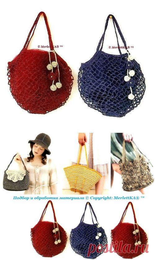 Вязание крючком - летние сумочки