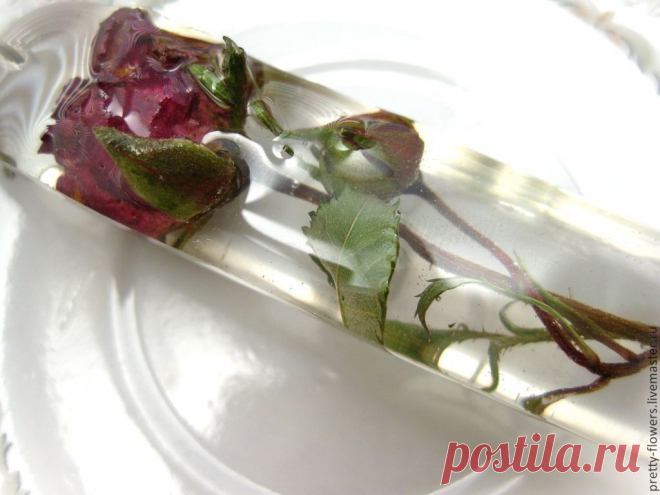 Кулон Роза в колбе - белый,роза,кулон с розой,роза в кулоне,кулон,кулон на цепочке