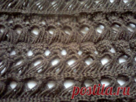 Вязание крючком. (Вязание на линейке).  Crochet. (Knitting on the line)