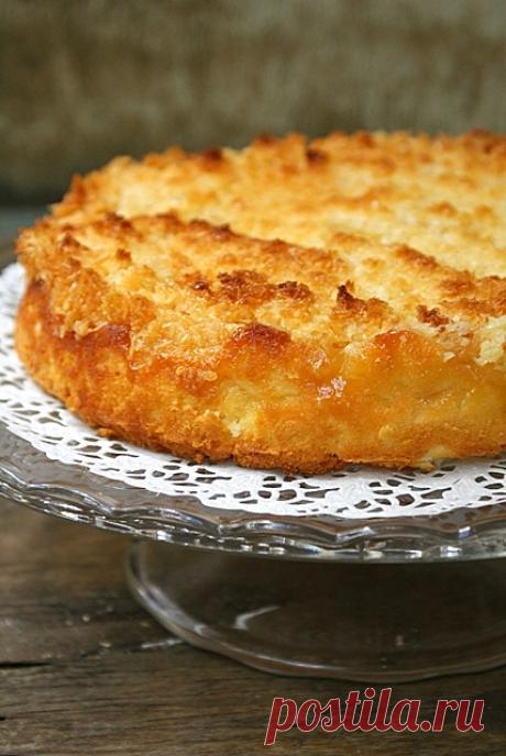 ТВОРОЖНЫЙ ПИРОГ С АНАНАСАМИ И КОКОСОВОЙ КАРАМЕЛЬЮ
форма 22 или 24 см:
для теста:
150 г творога
50 г сливочного масла комнатной температуры
2 яйца
50 г сахара
50 г крахмала
100 г муки
1 ч л разрыхлителя
250 г консервированных ананасов кусочками, о…