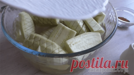 Нарезаем баклажаны ромбиком и никто не догадается из чего это блюдо | Люблю Себя