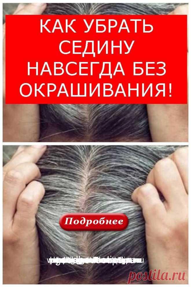 КАК УБРАТЬ СЕДИНУ НАВСЕГДА БЕЗ ОКРАШИВАНИЯ!