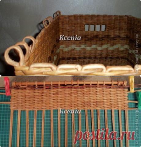 Плетеная корзина для белья с крышкой на "рояльной петле" + как сделать такую крышку. | Страна Мастеров