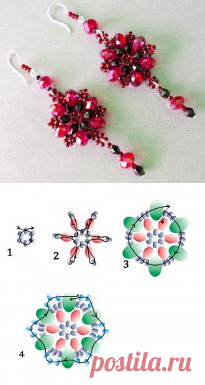 Серьги "Персия". Сережки из бисера | Домоводство для всей семьи