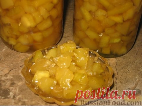 Кабачковое варенье Под ананас