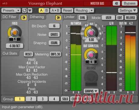 Voxengo Elephant v4.4 WIN OSX  | WIN: 6.1 MB | OSX: 29.6 MB
Voxengo Elephant is a mastering limiter AU and VST plugin for professional music production applications. The most remarkable feature of this signal limiter is its sonic transparency. Elephant brings sound limiting and loudness maximization without audible &quot;fuzz&quot; and “pumping” sonic artifacts.