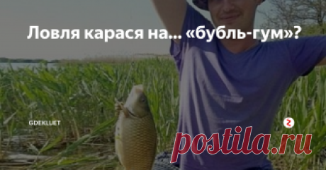 Ловля карася на... «бубль-гум»? Не всегда рыба охотно берёт приманку, лежащую на дне, а вот приподнятую надо дном лупит только так! Последние четыре года я вообще перешел на ловлю рыбы донками на искусственные плавающие насадки...