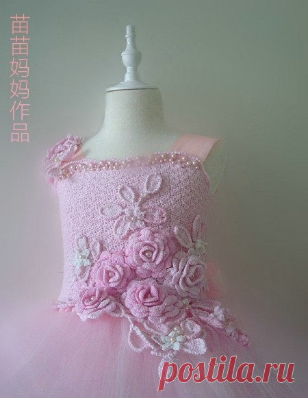 Платье для маленькой принцессы. Праздничное платье для девочки.