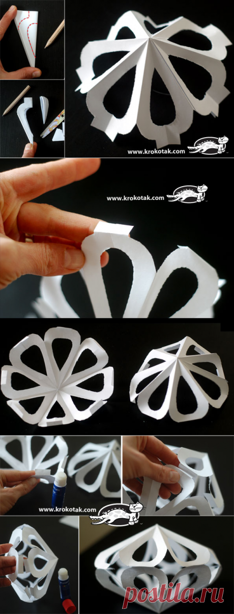 Paper diamonds for decoration | krokotak