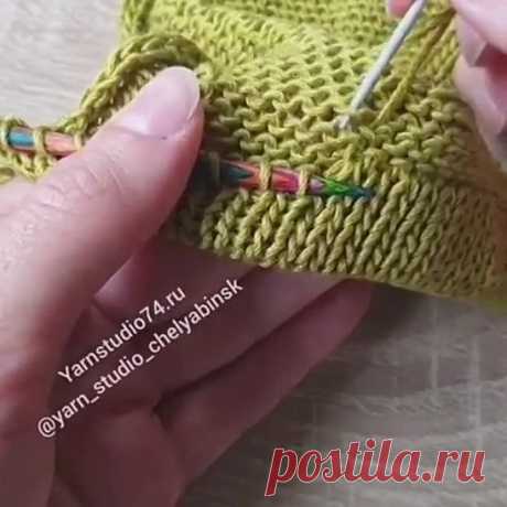 Выполняем подгиб полезность  от @yarn_studio_chelyabinsk